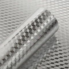 【40cm*10m】🛡️ Adhesivo de papel de aluminio removible y autoadhesivo para cocina, resistente al aceite, al calor y fácil de limpiar.
