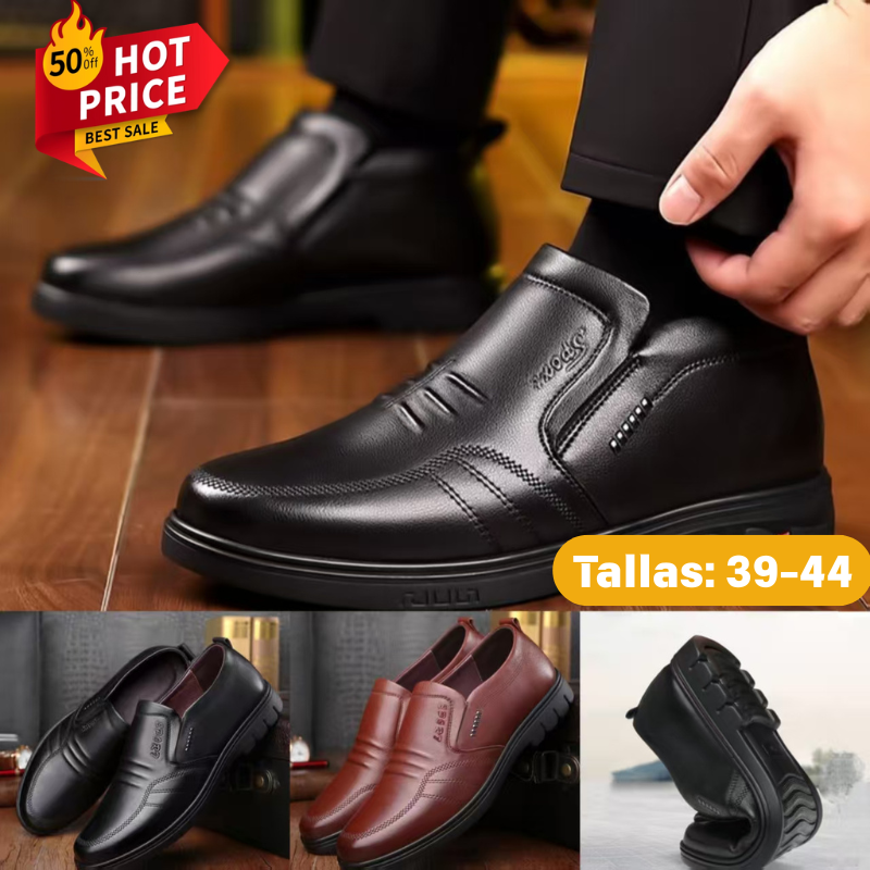 👞Descuento de otoño49% OFF🔥【39-44】Zapatos de negocios de cuero genuino para hombres
