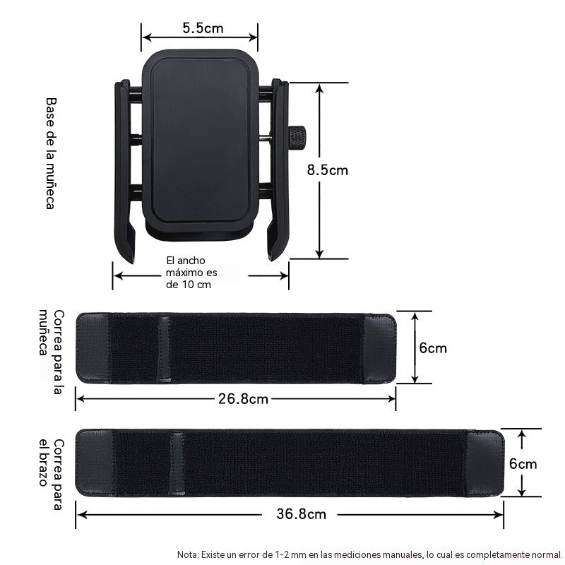 Soporte para teléfono de muñeca, correa universal para la muñeca para correr, practicar deportes, hacer transmisiones en directo y navegar.