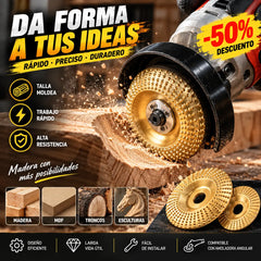⚙️🧰【3 piezas】Disco multifuncional para dar forma a la lijadora angular para madera