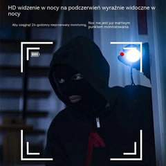Kamera wysokiej rozdzielczości i inteligentny system monitorowania domu ze zdalnym, bezprzewodowym połączeniem Wi-Fi, noktowizorem w podczerwieni i dwukierunkową transmisją dźwięku.