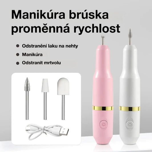 ✨💅Elektrický pilník na nehty pro odstranění laku na nehty a odumřelé kůže.