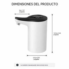 💧【Bomba + Tubo de agua de silicona】Bomba dispensadora de agua eléctrica recargable, dispensación de agua fácil con un solo botón