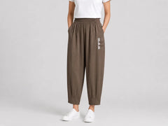 🔥【M–4XL】 👖 Lagane i prozračne ljetne pamučno-lanene hlače – moderne ležerne hlače do gležnja