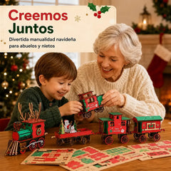 📢📢 ¡¡Descuento del 49% por tiempo limitado!! ⚡🚂 Rompecabezas de tren DIY con temática navideña