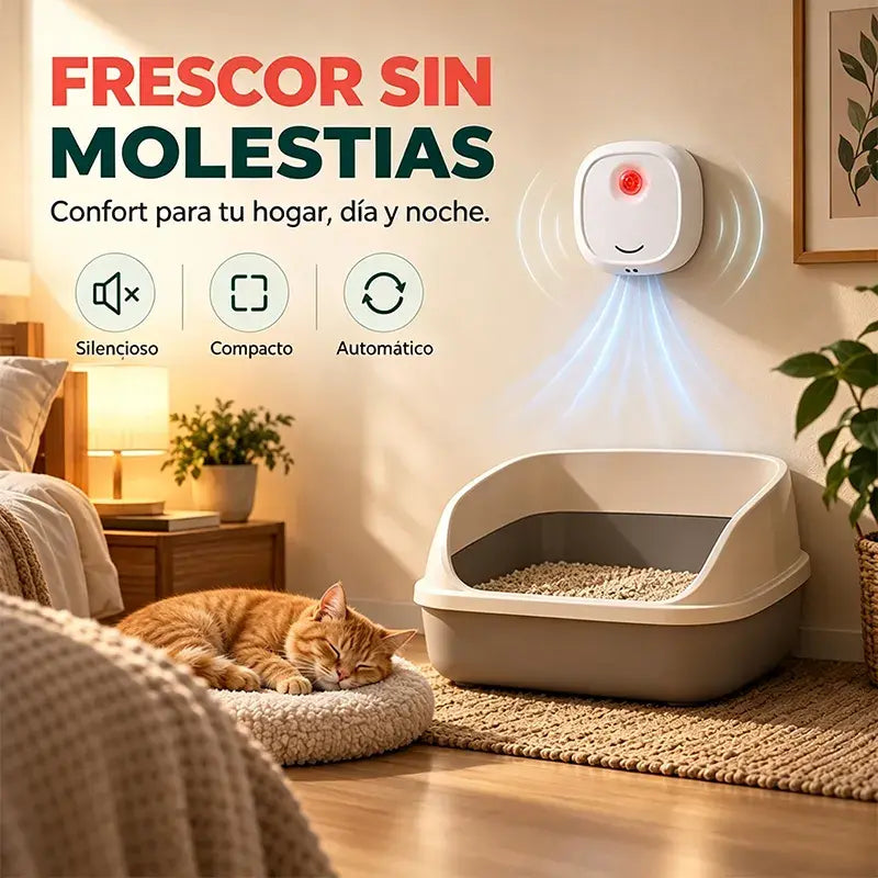 🐾✨ Purificador de Aire Inteligente para Mascotas | Iones Negativos, Silencioso y Elimina Olores de Perros y Gatos 🏠