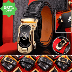 🔥【30%OFF】Nuevo cinturón de hombre de cuero genuino con hebilla automática