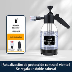 🚗 Pulverizador de espuma manual de alta presión con boquilla ajustable – ideal para coches, jardín y limpieza multiusos.