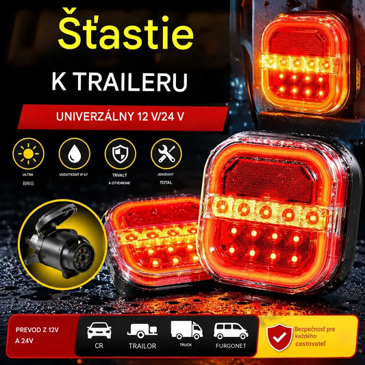 【Univerzálne 12V/24V】🚦 LED svetlá pre prívesy