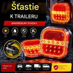 【Univerzálne 12V/24V】🚦 LED svetlá pre prívesy