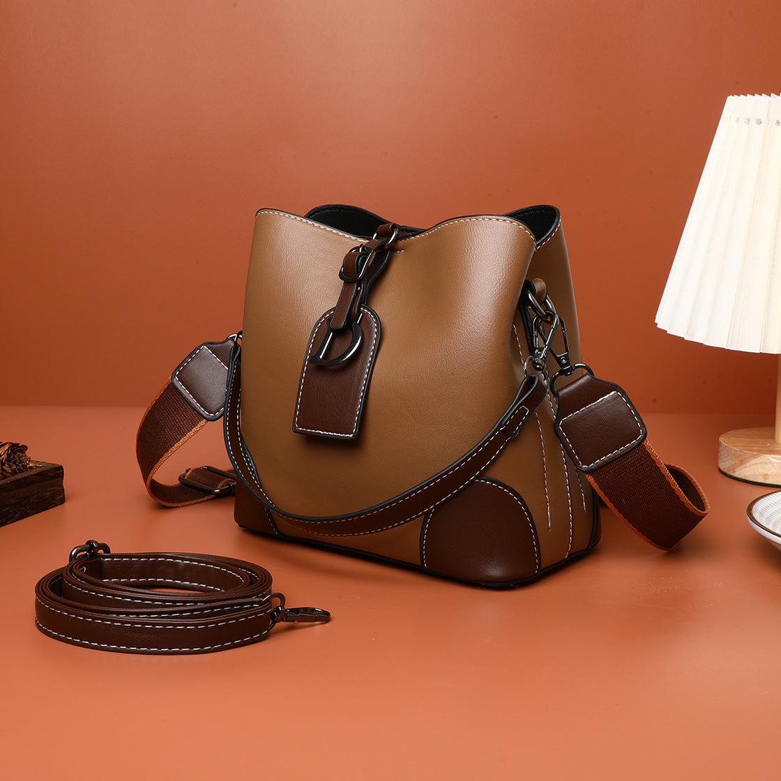 🔥🔥45% de descuento💖Bolso de mujer de lujo ligero, bolso tipo cubo con textura de alta calidad 2025