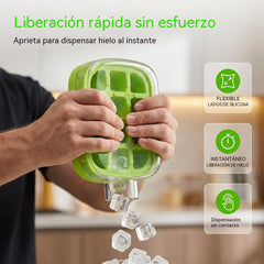 🧊 Botella 2 en 1 con Molde para Hacer Bolas de Hielo ❄️ Hielo Perfecto en Casa Fácil y Rápido