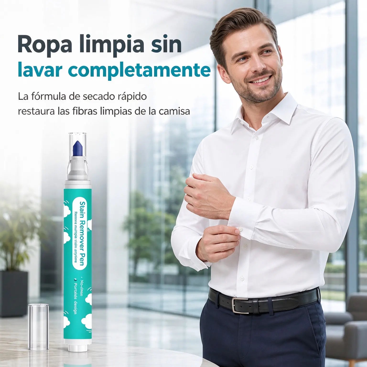🔥Compra 2, llévate 2 gratis🔥Bolígrafo portátil para eliminar manchas de la ropa sin usar agua