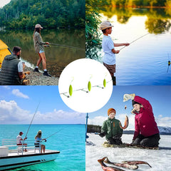 Juego de 10 anzuelos de pesca con sistema anti-fondo: diseño innovador para grandes capturas.