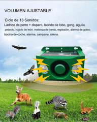 ✨🐅Repelente ultrasónico de animales salvajes alimentado por energía solar
