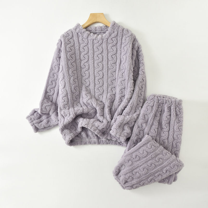 🌺【45-90kg】💥💫Conjunto de pijama de invierno para mujer suave, cómodo y cálido