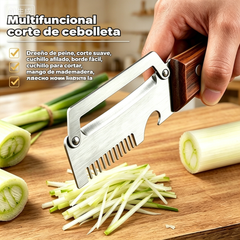 ✅Compra 1, llévate 1 gratis (dos artículos)🧅🔪 Pelador de cocina multifuncional 3 en 1: ¡Pela, pica verduras, corta carne y abre botellas! 🔥