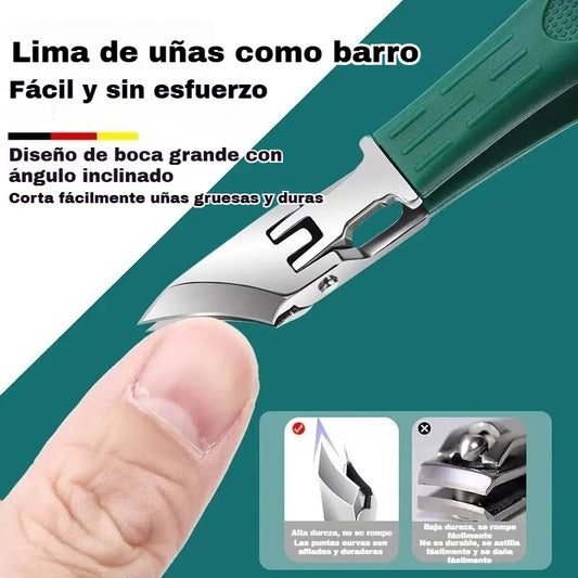 30%OFF🔥 Cortaúñas antisalpicaduras con borde inclinado de 25° (juego de 3 piezas)