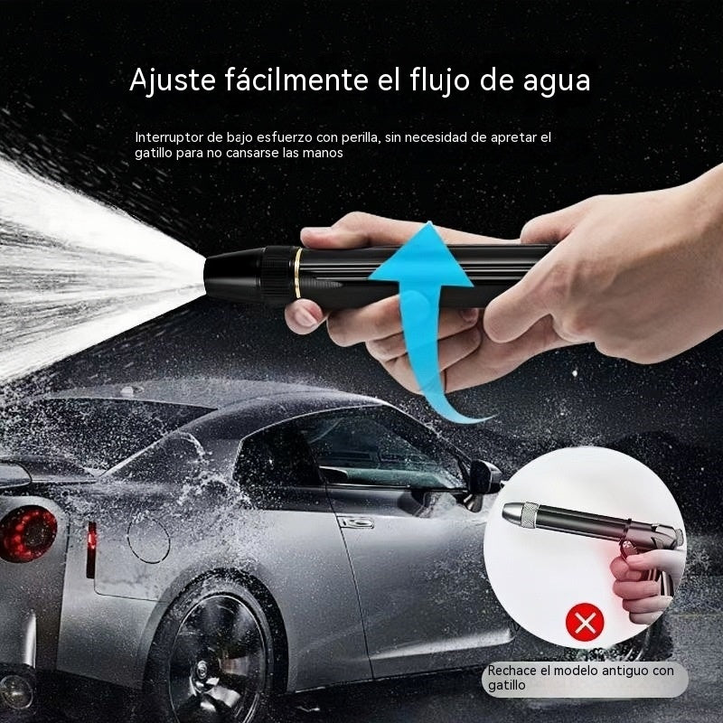 🚿 🔥¡Último día de la oferta especial! 🔥💧 Pistola de agua a alta presión: para lavar coches, jardinería, 10 veces más presión, múltiples funciones ⚡