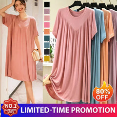 ⚡🔥ÚLTIMO DÍA 51% DE DESCUENTO 🔥Vestido de pijama de manga corta suave y cómodo
