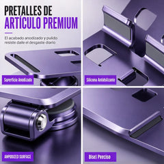 📢📢 50 % de descuento ✨ Soporte premium para teléfono móvil, totalmente metálico – base de escritorio con rotación de 360°