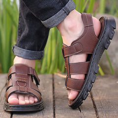 【38~44】Sandalias casuales de cuero para hombre
