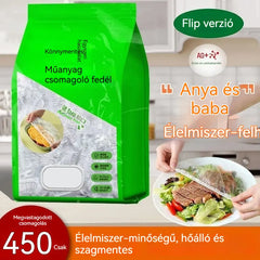 🥗✨ 450 eldobható ételfedő | Rugalmas fedők tányérokhoz, tálakhoz és edényekhez