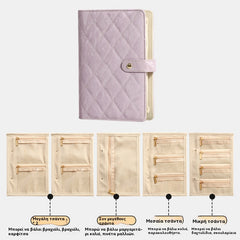 🔥📢 ¡Disfruta ahora de un 50% de descuento! 💎✨ Elegante y portátil organizador de joyas con múltiples compartimentos internos.