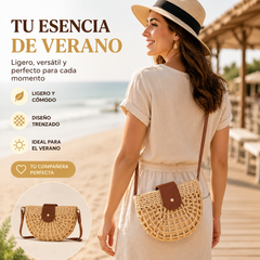 👜 ¡OFERTA LIMITADA 50% DE DESCUENTO! ✨ Bolso bandolera tejido estilo boho, elaborado a mano, correa regulable y muy ligero ✨