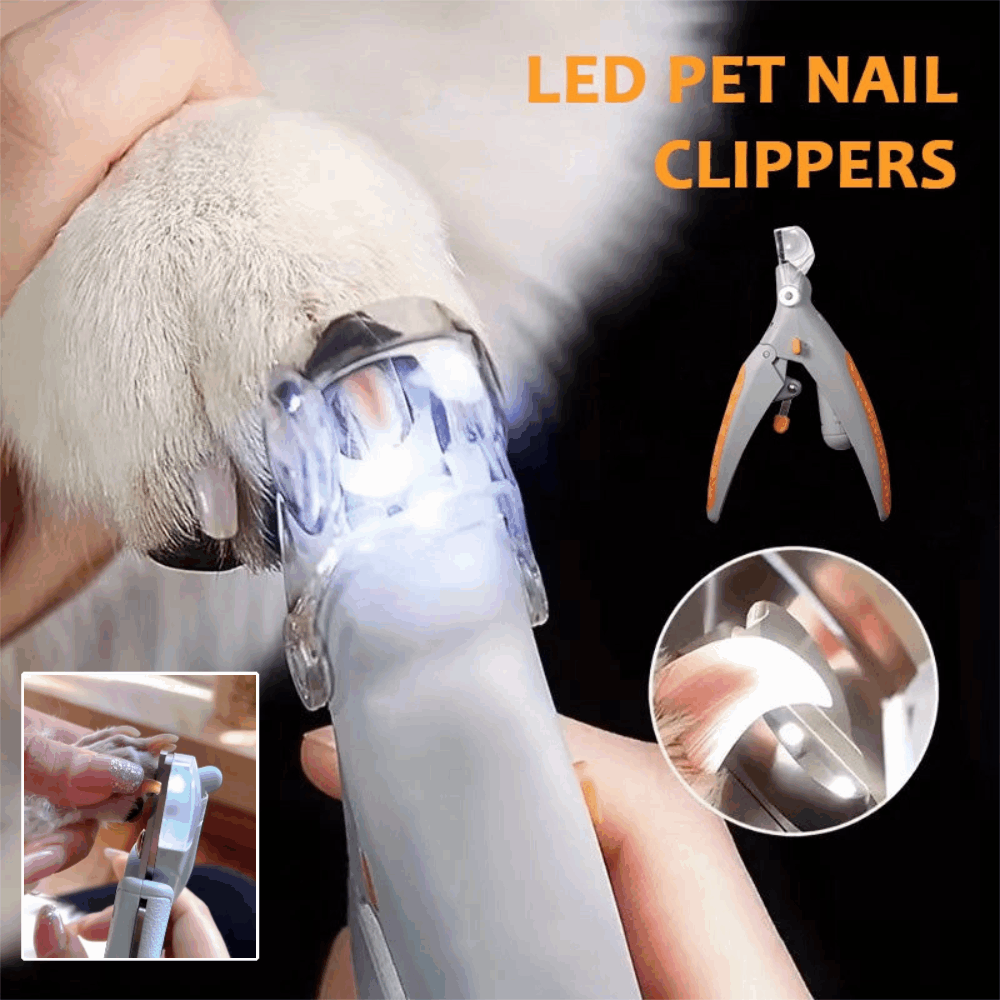 🎁【Compra 1 y llévate 1 gratis】🐱🐶 Cortaúñas para mascotas con luz LED para gatos y perros