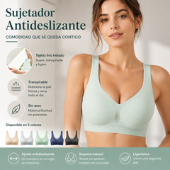 【50%OFF】🌸【40-120 kg】2026, sujetador push-up de seda helada sin costuras