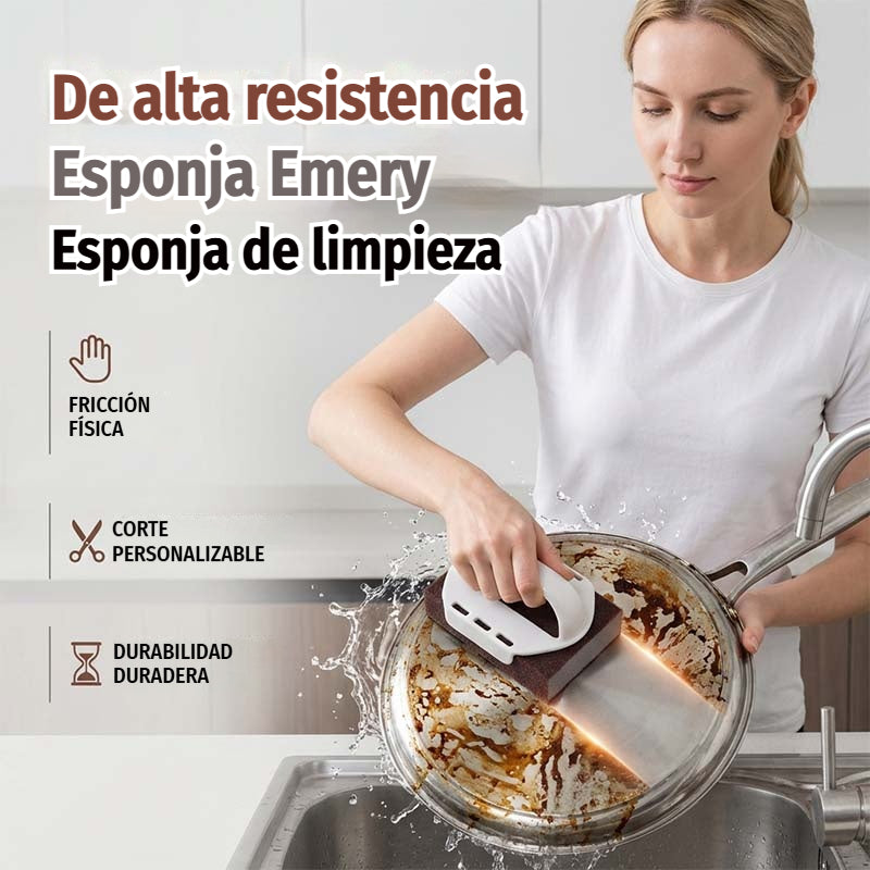 【1 mango + 5 cepillos】🧽 Cepillo mágico con mango intercambiable: Elimina eficazmente las manchas de aceite y el óxido 🔥🛠️