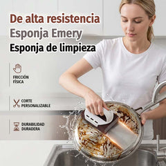 【1 mango + 5 cepillos】🧽 Cepillo mágico con mango intercambiable: Elimina eficazmente las manchas de aceite y el óxido 🔥🛠️