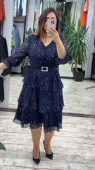 【S-5XL】Vestido holgado de gasa de talla grande | Cómodo y transpirable, ideal para el verano.