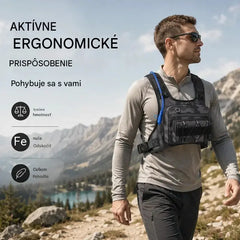 🥳🚴💨 ZĽAVA 50 %! Cyklistická vesta s integrovaným hydratačným systémom: odolná, vodeodolná, s viacerými vreckami a taktickými popruhmi. Noste vodu a nevyhnutnosti bez použitia rúk – ideálna na dlhé jazdy! 🎒✨