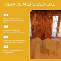 【50%OFF】Spray abrillantador de madera con cera de abeja de 120 ml (incluye esponja y toalla) para el cuidado de los muebles, la prevención de grietas y la protección de la pintura.