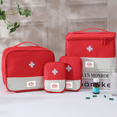 ✨【Juego de tres piezas】💊🩹Bolso médico de viaje plegable y portátil, bolsa de almacenamiento de medicamentos de gran capacidad.
