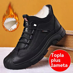 【39-44】[Zimsko darilo] Moški usnjeni superge z volno