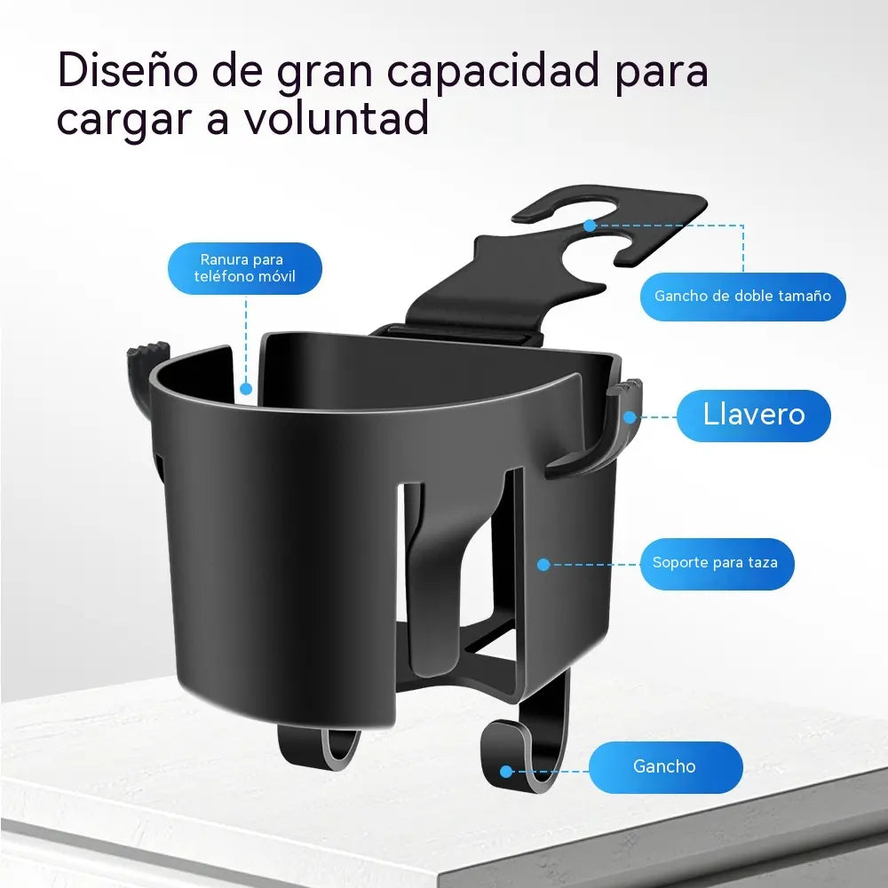 📢📢¡50% de descuento! 【2 piezas】⏰Portavasos con gancho para el reposacabezas del asiento del coche