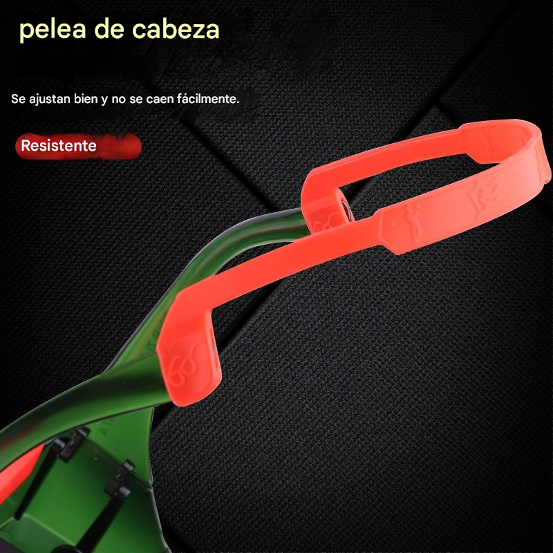 🔥Gafas de visión amplia + 10 lentes protectoras🔥👓Gafas de soldar automáticas con ajuste de intensidad, máscara de soldar✅