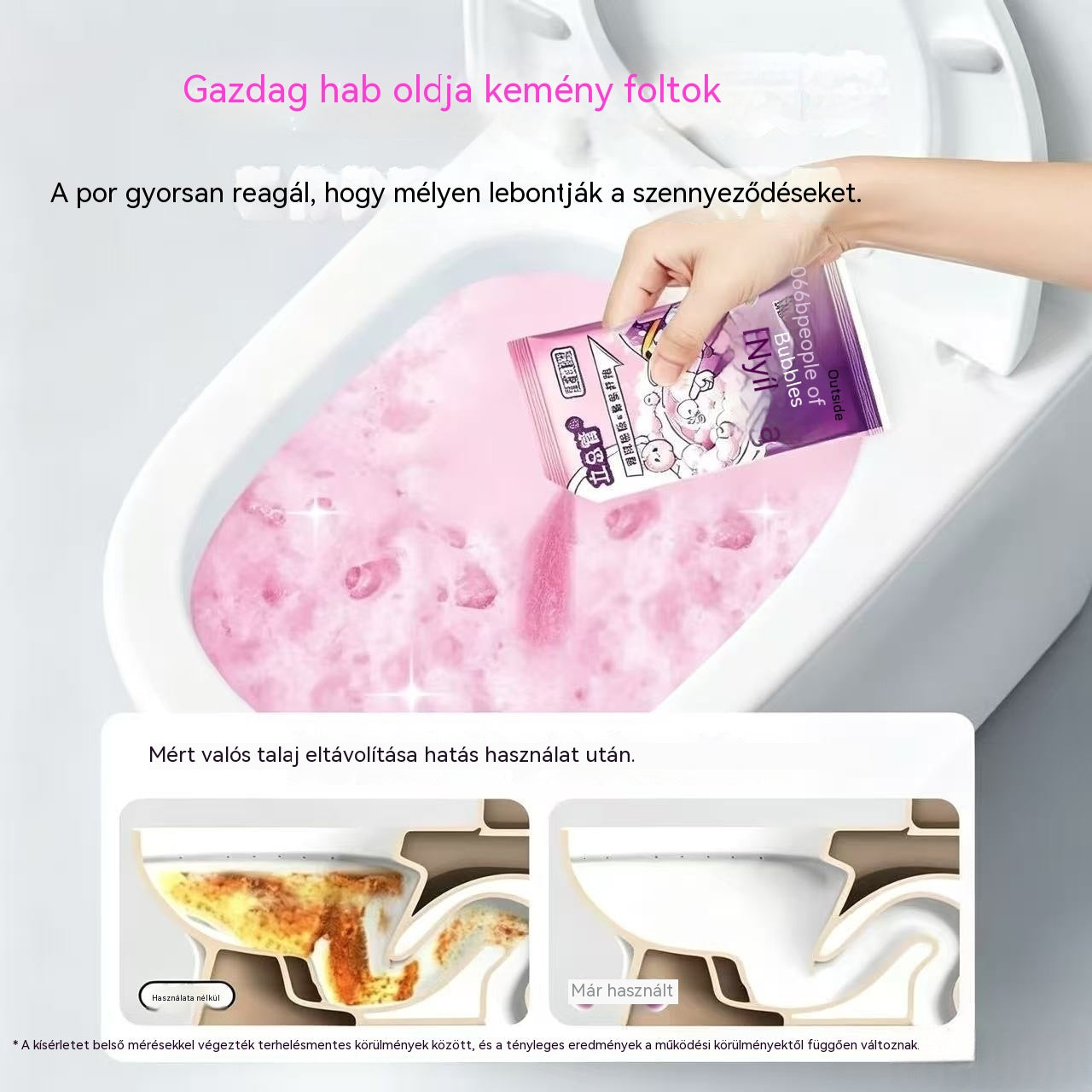 🔥 1 doboz (6 tasak) – mindössze 8800 Ft 🫧🚽 Pezsgő WC-tisztító tabletták – Mélytisztítás, vízkőeltávolítás és őszibarack illat ✨🫧