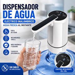 💧⚡Bomba de agua eléctrica autocebante para agua embotellada, con 3 ajustes de temporizador regulables.