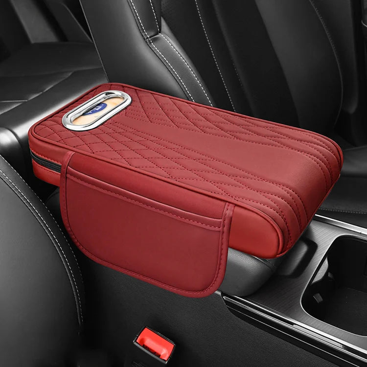 🚗Caja de almacenamiento multifuncional para coche 3 en 1 de piel👜