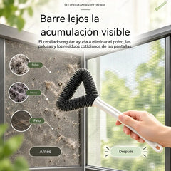 🔥Compre 1 y obtenga 1 gratis（2 piezas）🧹Cepillo para limpiar mosquiteras, elimina el polvo fácilmente🧽Cerdas duraderas, limpieza profunda sin necesidad de desmontar🪟