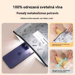 🥩【30 kusov：10 malých + 10 stredných + 10 veľkých】Vrecko z hliníkovej fólie potravinárskej kvality so zipsom na zachovanie čerstvosti, vhodné do domácej chladničky