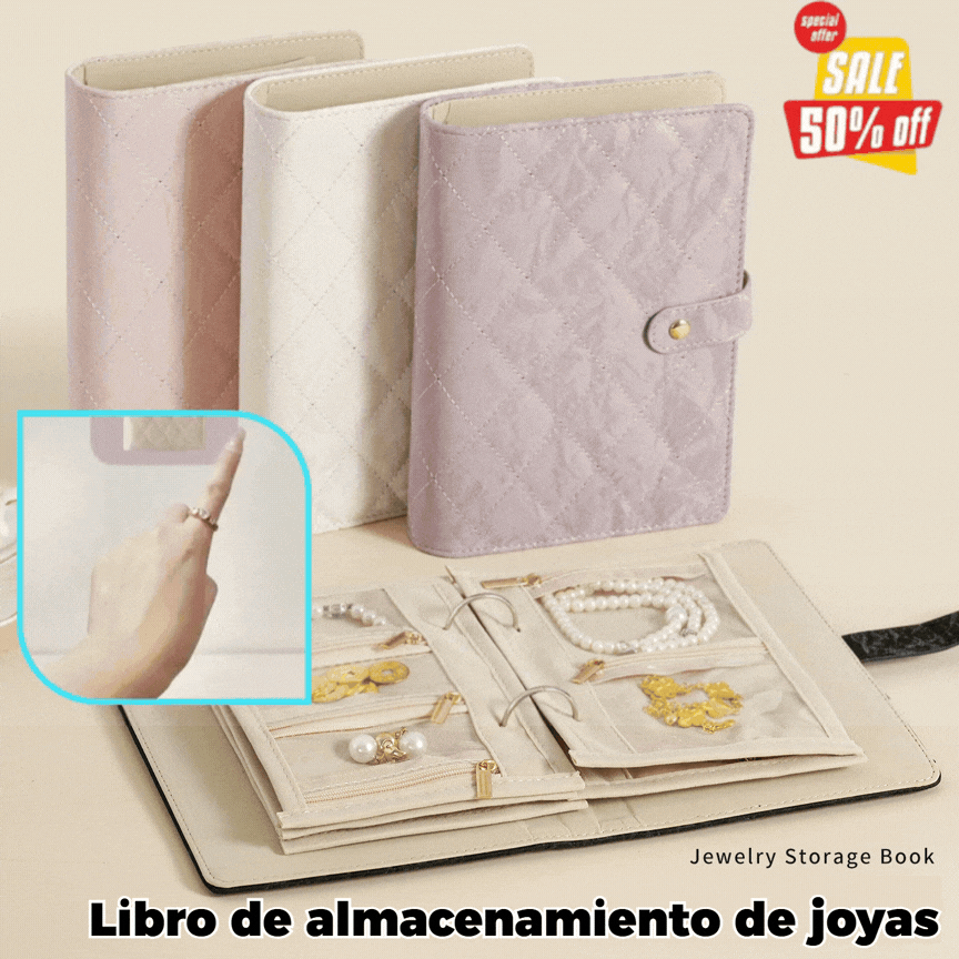 🔥Elegante bolsa portátil para guardar joyas con estampado a cuadros