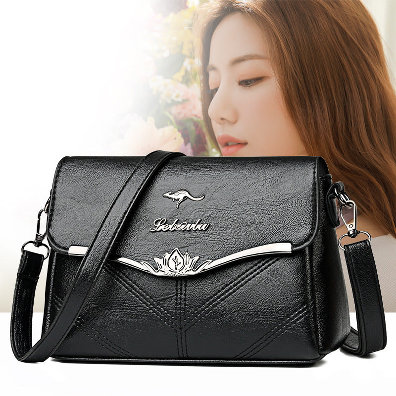 🔥Elegante bolso de hombro de cuero genuino de gran capacidad