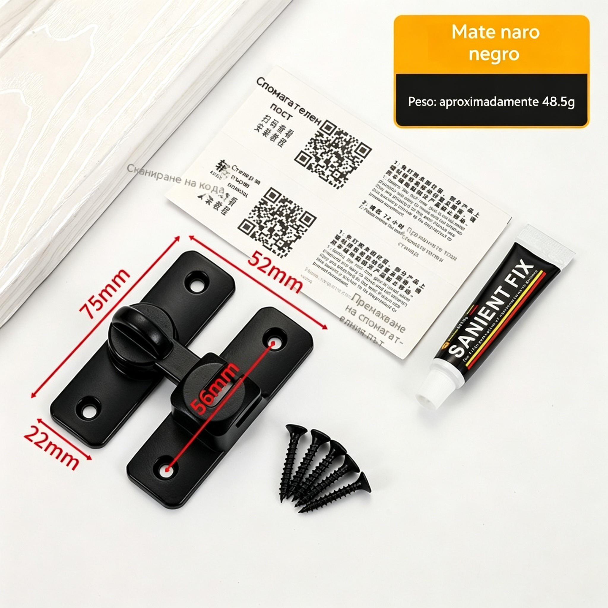 【Compra 1, llévate 1 gratis】Cerradura multifuncional sin taladro para puertas de uso doméstico