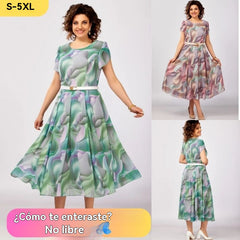 🔥🥰【S-5XL】Vestido de gasa nuevo y elegante de alta calidad