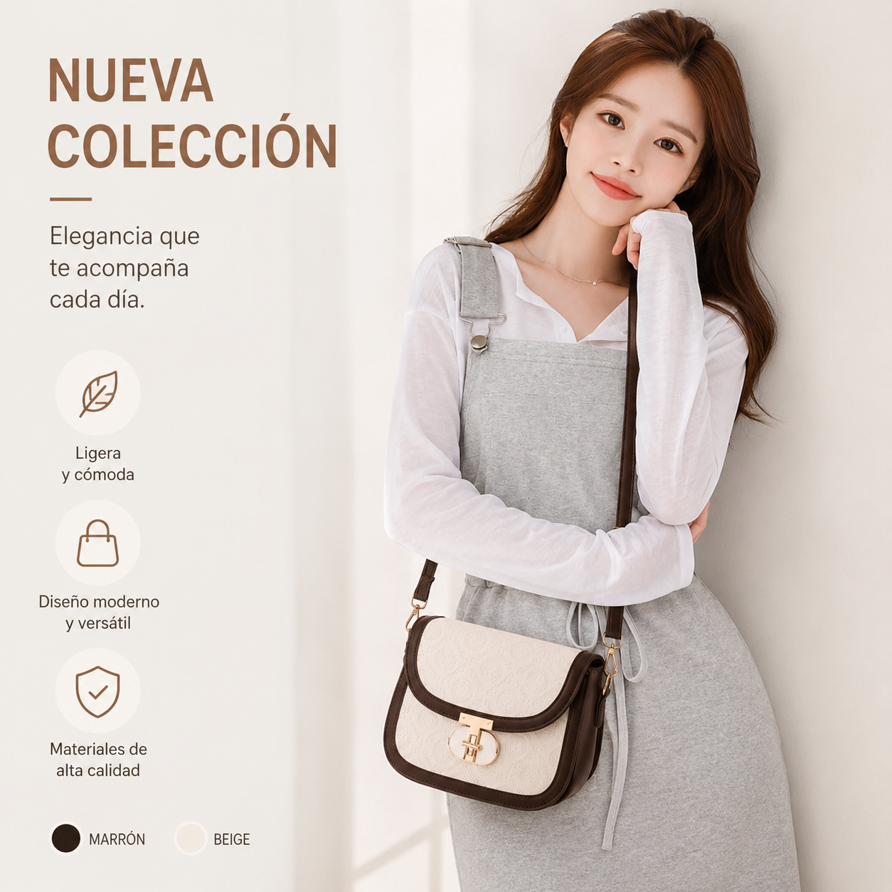 👜Bolso de hombro elegante y versátil para mujer.